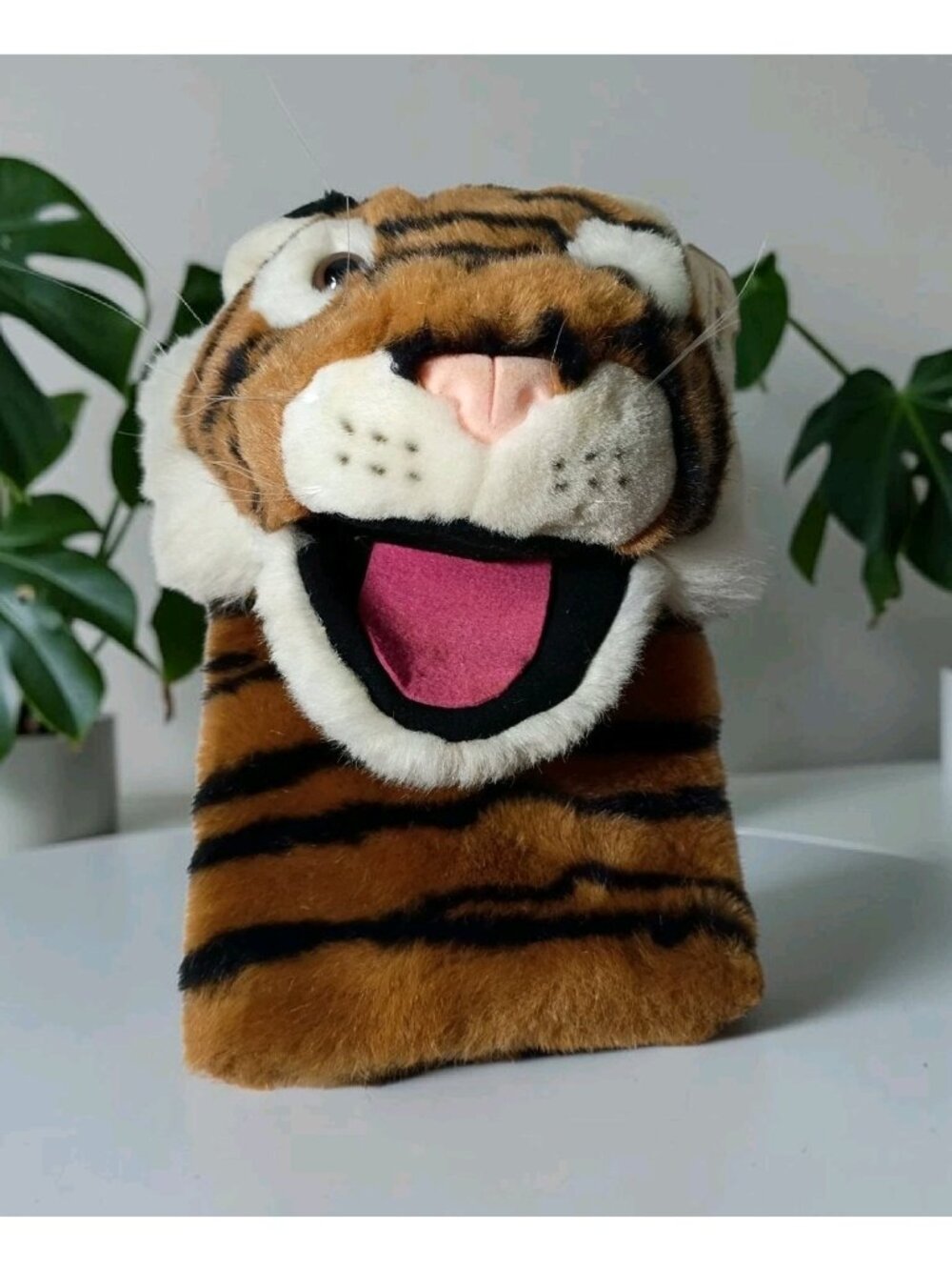 Vintage A & A Aurora Tiger Hand Puppet Golf Head Cover 10.5" Kidcore Jungle